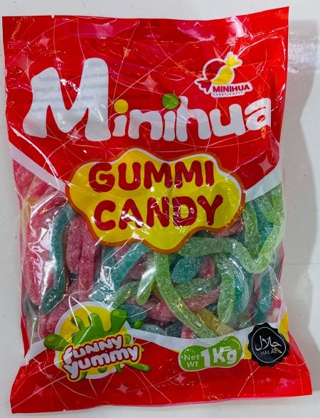 Gummi candy حيه ملونه سكر(كيلو)